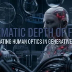 Cinematic Depth of Field Simulating Human Optics in Generative Video